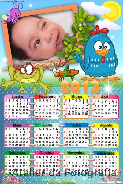 Calendários 2013
